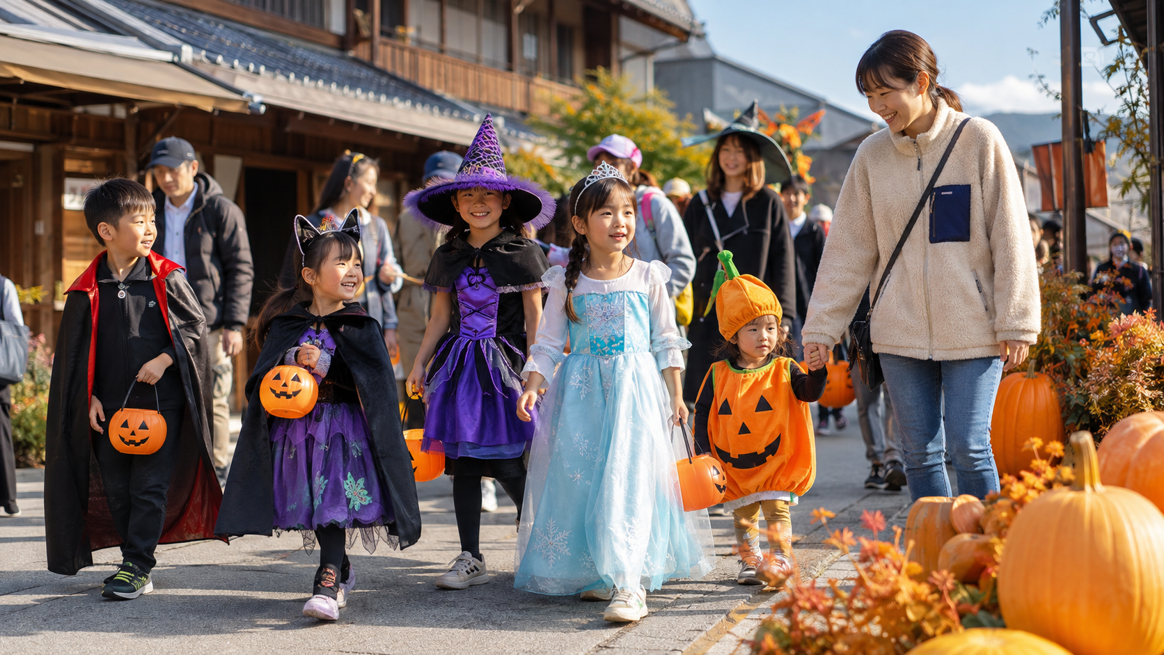 ハロウィン 仮装 田舎