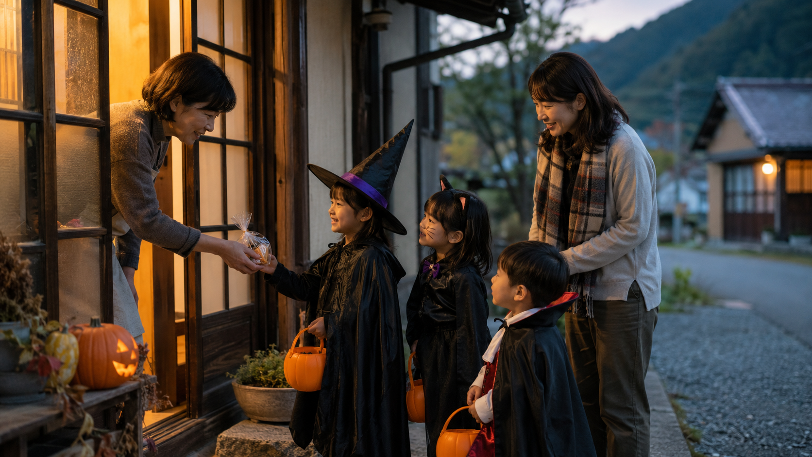 ハロウィン 仮装 田舎
