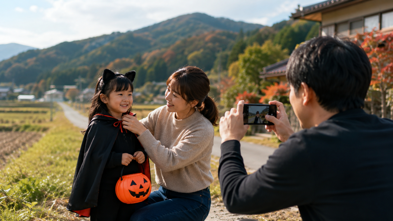 ハロウィン 仮装 田舎