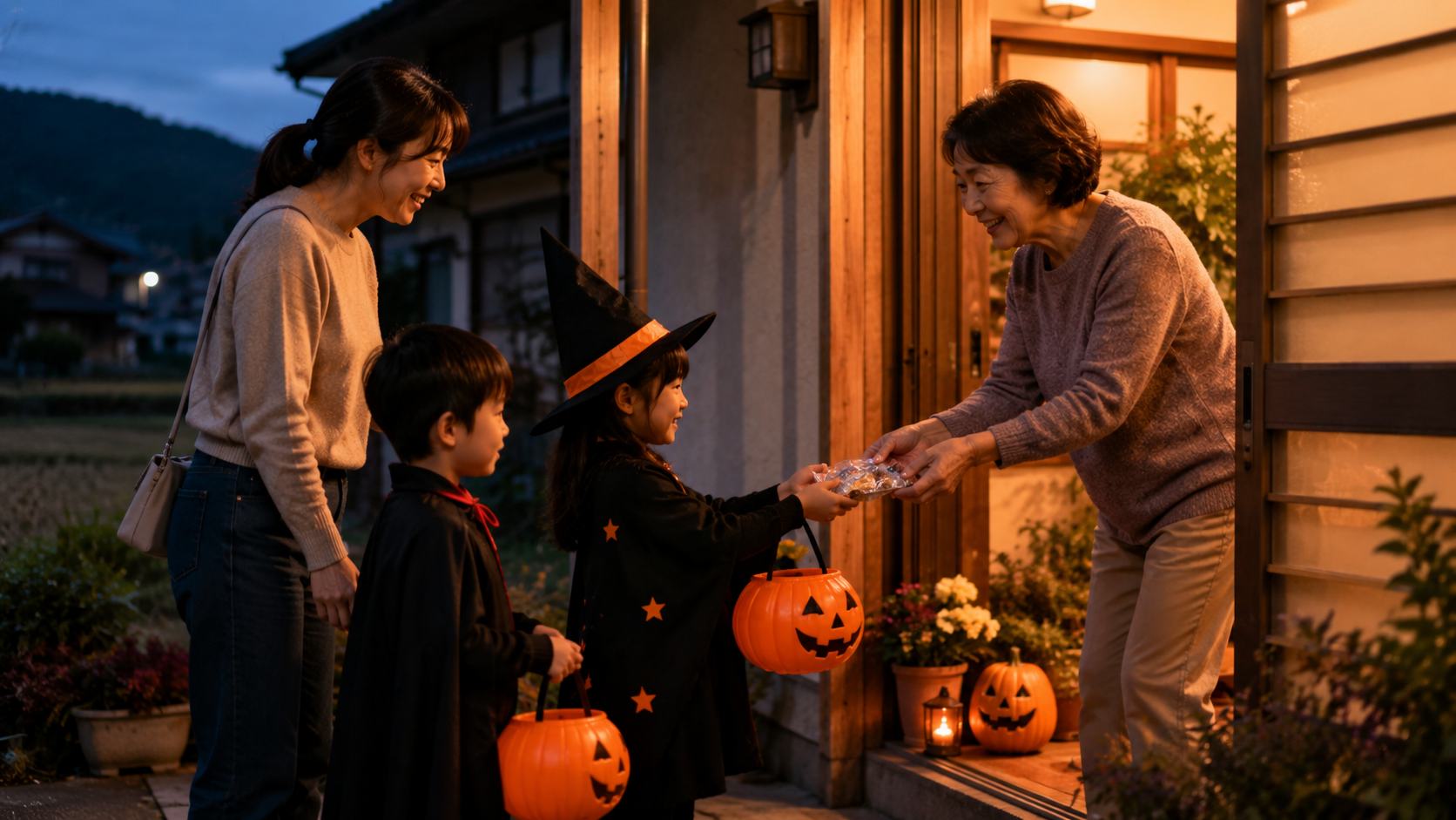 ハロウィン 仮装 田舎