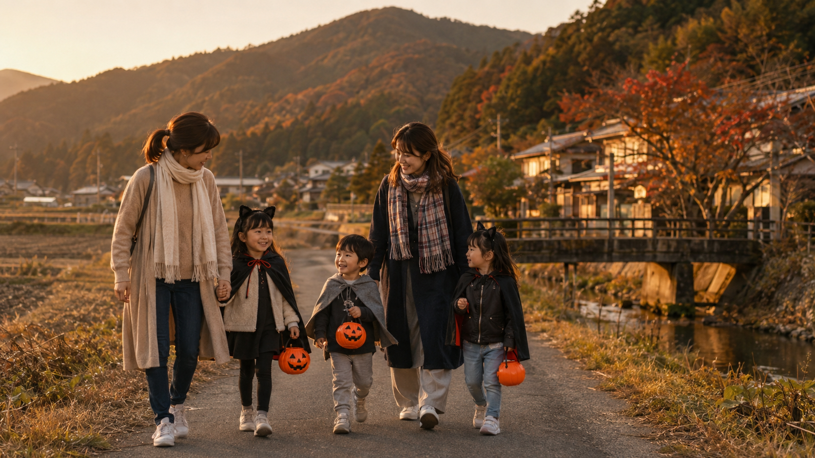 ハロウィン 仮装 田舎